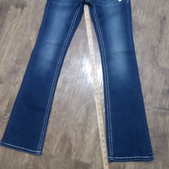 Grace in LA Women's Jeans 27 Bootcut Bejeweled Rhinestones NWT - Picture 11 of 12